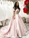 Off the Shoulder Pink Satin Long Prom Dresses with Belt, Off Shoulder Pink Formal Graduation Evening Dresses 