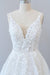 Open Back Appliques Tulle A-line Wedding Dress - Wedding Dresses