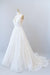 Open Back Appliques Tulle A-line Wedding Dress - Wedding Dresses