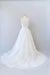 Open Back Appliques Tulle A-line Wedding Dress - Wedding Dresses