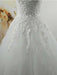Pearls A-Line Tulle Wedding Dresses - wedding dresses