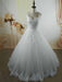 Pearls A-Line Tulle Wedding Dresses - wedding dresses