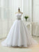 Perfect Sweetheart Lace-Up Ruffles Sash Wedding Dresses - White / Floor Length - wedding dresses