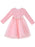 Flower Girl Dresses Light Pink Jewel Neck Long Sleeves Beaded Polyester Tulle Lace Polyester Cotton Kids Social Party Dresses