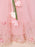 Flower Girl Dresses Pink Jewel Neck Sleeveless Polyester Cotton Tulle Flowers Kids Party Dresses