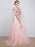 Pink Prom Dresses 2021 Long Tulle Off The Shoulder Prom Dress Lace Applique Beading Flower Occasion Dress With Train