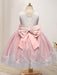 Flower Girl Dresses Jewel Neck Sleeveless Embroidered Kids Party Dresses