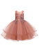 Flower Girl Dresses Jewel Neck Polyester Sleeveless Knee-Length Ball Gown Bows Kids Social Party Dresses