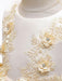 Flower Girl Dresses Jewel Neck Polyester Sleeveless Knee-Length Ball Gown Bows Kids Social Party Dresses