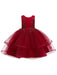 Flower Girl Dresses Jewel Neck Polyester Sleeveless Knee-Length Ball Gown Bows Kids Social Party Dresses