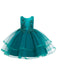 Flower Girl Dresses Jewel Neck Polyester Sleeveless Knee-Length Ball Gown Bows Kids Social Party Dresses