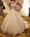 Precious Shinny Beaded Strapless Ball Gown Wedding Dress - Wedding Dresses