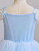 Elsa Flower Girl Dresses Square Neck Sleeveless Lace Kids Party Dresses