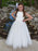 Flower Girl Dresses Jewel Neck Organza Sleeveless Ankle Length Princess Silhouette Pleated Kids Party Dresses