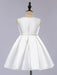 Satin Flower Girl Dress Toddlers Knee Length Dress Princess Sleeveless Pageant Dress