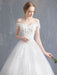 Princess Wedding Dresses Ball Gown Lace Beaded Chains Off The Shoulder Bridal Dress