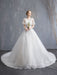 Princess Wedding Dresses Ball Gown Lace Beaded Tulle Long Train Bridal Dress