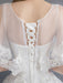 Princess Wedding Dresses Ball Gown Lace Beaded Tulle Long Train Bridal Dress