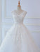 Princess Wedding Dresses Ball Gowns Lace V Neck Sleeveless Floor Length Bridal Gowns