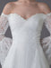 Princess Wedding Dresses Lace Off The Shoulder Long Sleeve A Line Floor Length Bridal Gown
