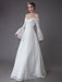 Princess Wedding Dresses Lace Off The Shoulder Long Sleeve A Line Floor Length Bridal Gown