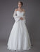 Princess Wedding Dresses Lace Off The Shoulder Long Sleeve A Line Floor Length Bridal Gown