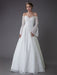 Princess Wedding Dresses Lace Off The Shoulder Long Sleeve A Line Floor Length Bridal Gown