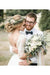 Puffy Half Sleeves Backless Floor Length Long Beach Wedding Dress - Wedding Dresses