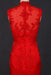 Red High Neck Sleeveless Satin Evening Dress Appliques Prom Dresses - Prom Dresses