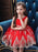 Flower Girl Dresses Jewel Neck Short Sleeves Bows Kids Social Party Dresses