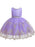 Flower Girl Dresses Jewel Neck Short Sleeves Bows Kids Social Party Dresses