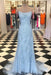 Red Spaghetti Strap Mermaid Prom Dresses with Lace Appliques Backless Formal Dress - Prom Dresses