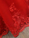 Red Wedding Dresses Lace Applique Beaded Princess Ball Gowns Train Bridal Dress