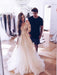 Romantic Long Sleeves Appliques Ruffles Wedding Dresses - wedding dresses