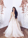 Romantic Long Sleeves Appliques Ruffles Wedding Dresses - wedding dresses