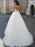 Round Neck Long Sleeves Backless Lace White Wedding Dresses, Lace White Prom Dresses, Prom Gown, Formal Dresses