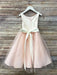 Flower Girl Dresses Satin Jewel Neck Sleeveless Flowers Ankle Length Sash Kids Party Dresses