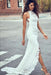 Sexy Mermaid Jewel Lace Backless With Court Train Beach Wedding Dress - Wedding Dresses