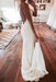 Sexy Mermaid Spaghetti Straps Backless Beach Lace Wedding Dress - Wedding Dresses