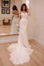 Sexy Off Shoulder Appliqued Beach with Court Train Ivory Wedding Dress - Wedding Dresses