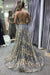 Sexy Sweetheart Aline Prom Dress Spaghetti Straps Floral Lace Evening Dress with Side Slit - Prom Dresses