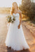 Sexy Sweetheart White Tulle Backless Beach with Lace Long Wedding Dress - Wedding Dresses