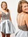 Sexy V-neck Straps Beads Homecoming Mini Short Prom Dresses Party Dress - Prom Dresses