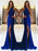 Sheath Halter Sleeveless Sweep/Brush Train With Ruffles Jersey Dresses - Prom Dresses