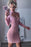 Sheath High Neck Long Sleeves Homecoming Dress with Lace Sexy Cocktail Dresses - Prom Dresses