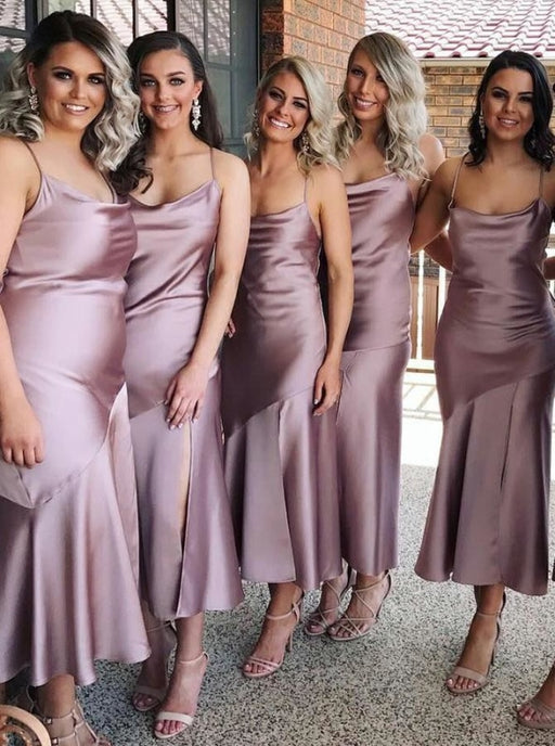 Pearled Spaghetti Straps Sheath Bridal Reception Dress - Xdressy