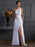 Sheath/Column One-Shoulder Sleeveless Beading Long Chiffon Dresses - Prom Dresses