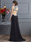 Sheath/Column Straps Sleeveless Beading Long Chiffon Dresses - Prom Dresses