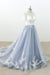 Short Sleeve Appliques Tulle A-line Wedding Dress - Wedding Dresses