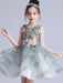 Flower Girl Dresses White Jewel Neck Short Sleeves Embroidered Kids Party Dresses